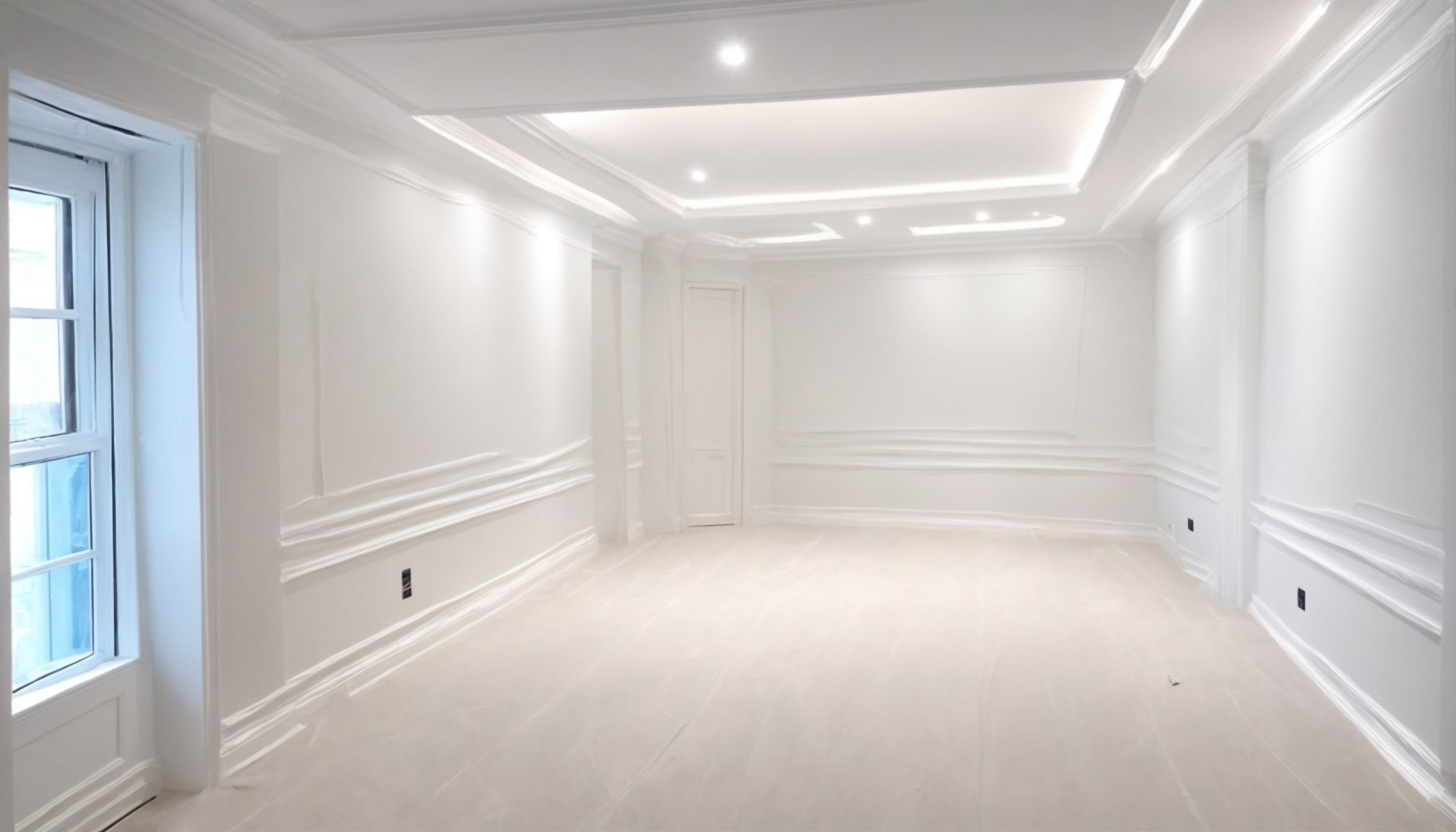Taping and jointing work on plasterboard walls in Milton Keynes